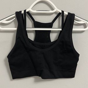 Aerie Offline Seamless Layered Mesh Sports Bra NWT